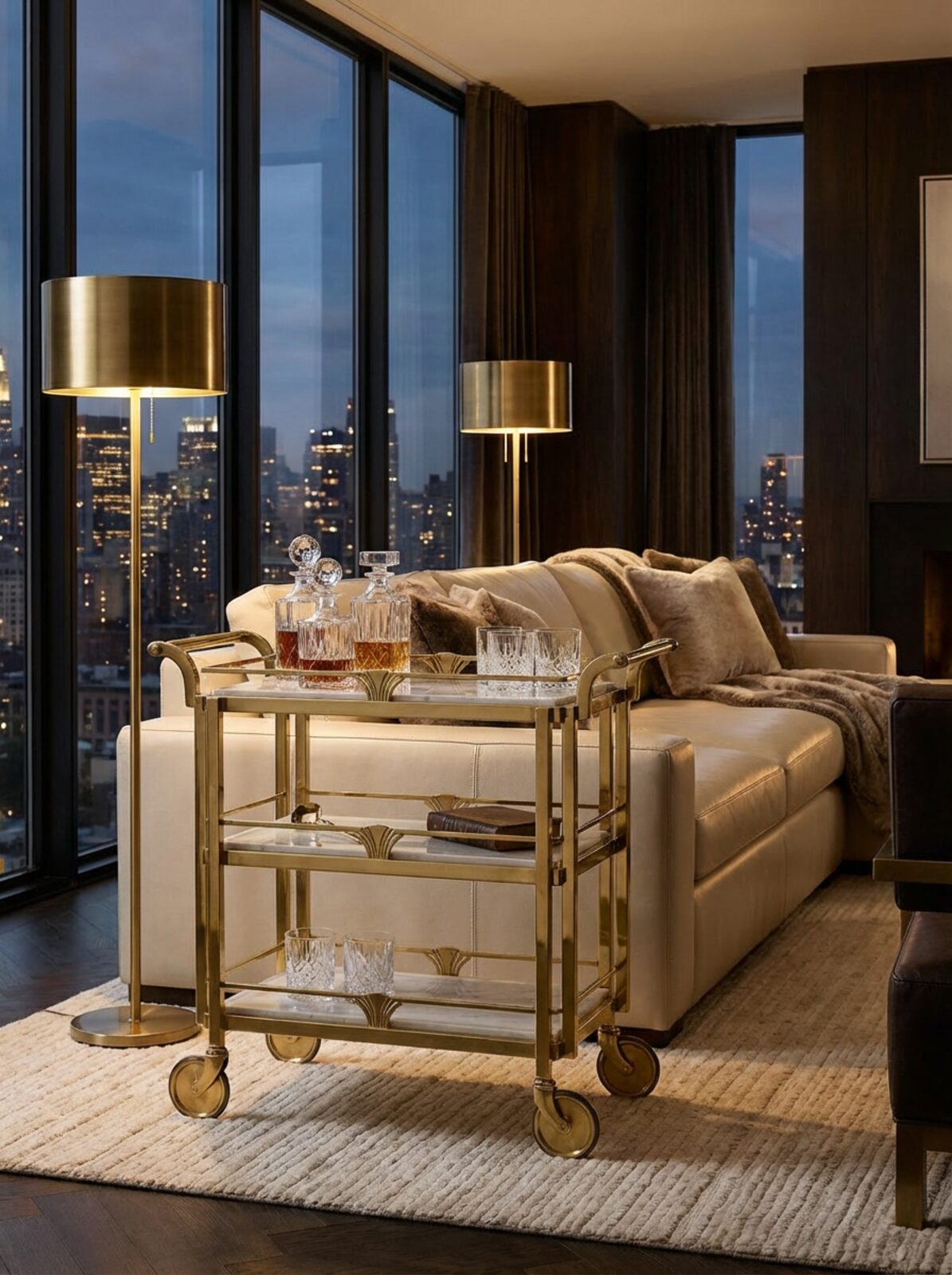 Private Evening living room scene with the TATPUB Hosting System
