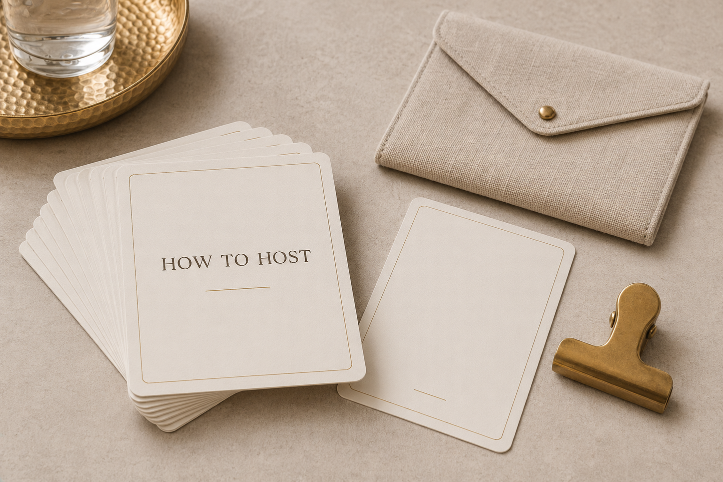 TATPUB How to Host Card Set arranged as premium printed hosting cards