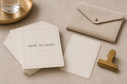 TATPUB How to Host Card Set arranged as premium printed hosting cards