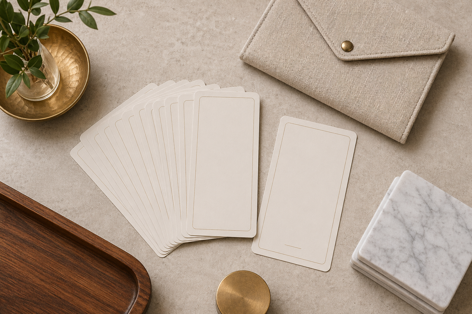 Flat lay of match night, private evening, and social gathering hosting cards
